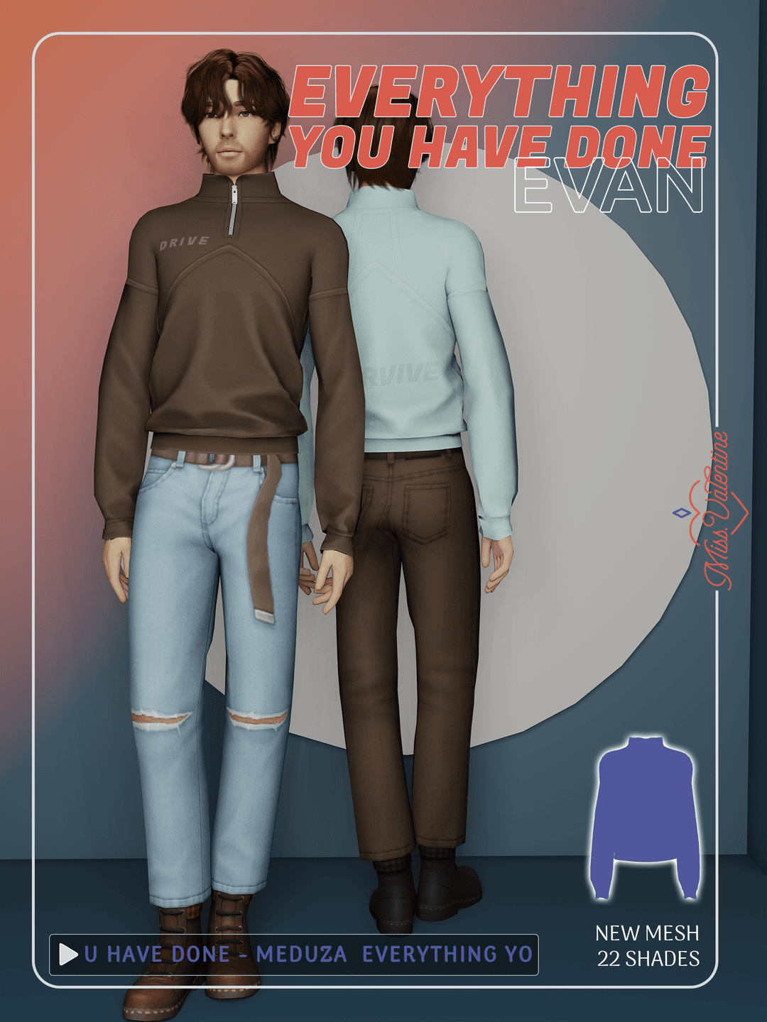 Скриншот мода Свитшот Evan Top